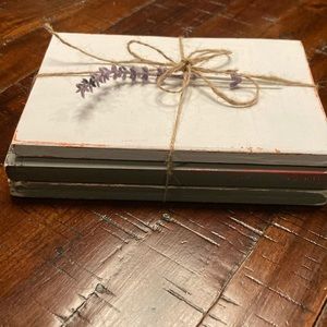 Distressed Painted Antique book bundle